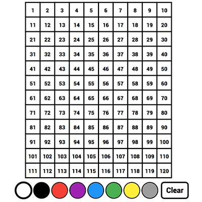 interactive number chart 1 to 120