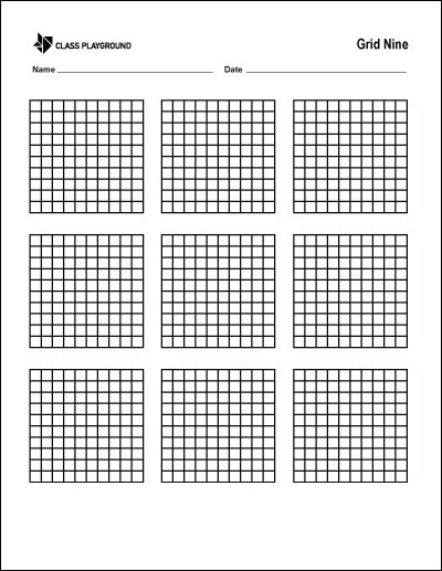 Grid Nine Printable