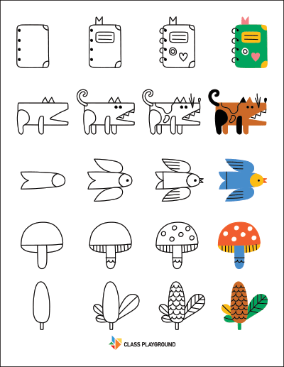Printable How To Draw With Shapes