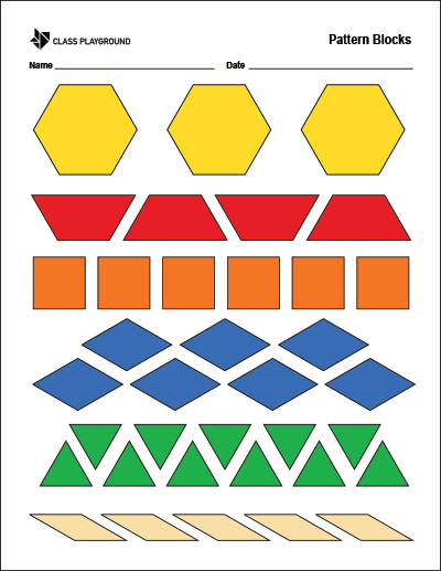 Pattern Blocks Printable