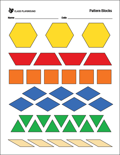 pattern blocks templates printables