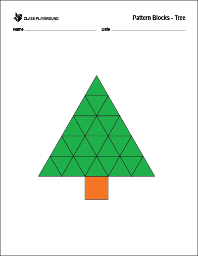 Pattern Blocks Tree Printable