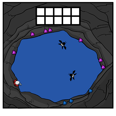 interactive cavern ten frame addition game