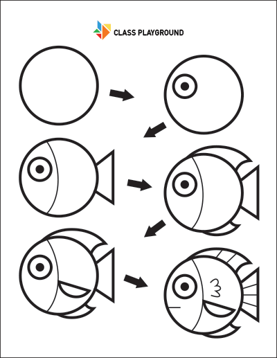 How to Draw a Fish for Kids