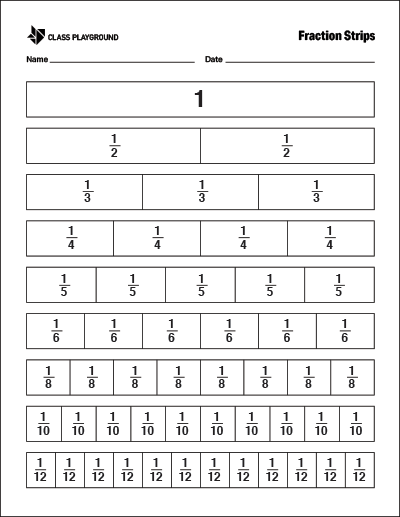 fraction-strips-print-class-playground