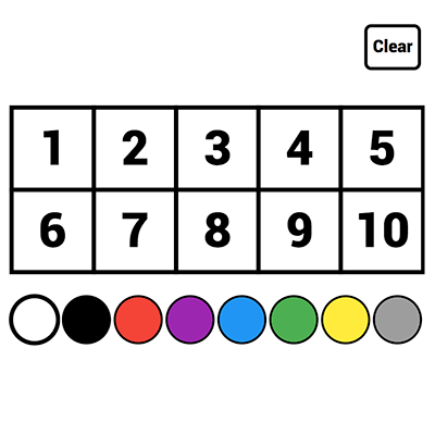 Interactive Number Chart 1 To 10 Class Playground