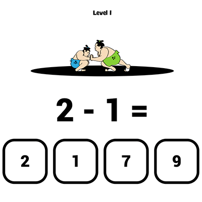 interactive subtraction sumo