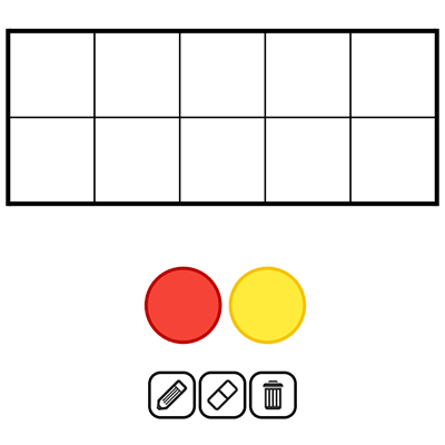 two color counters ten frame